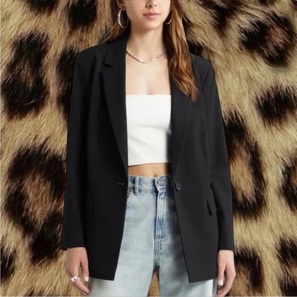 AND NOW THIS Black Blazer - Picture 1 of 4